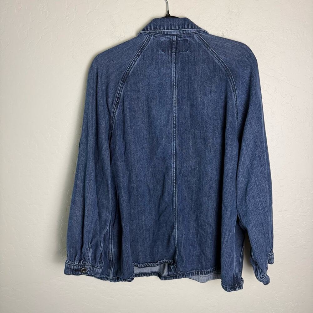 Torrid Tencel Chore Jacket 2X 19712966 Denim Jacket Jean Jacket - Picture 6 of 15